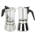 thumbnail image 1 of Cafetera Italiana Visible Del Pote De Moka Del Acero Inoxidable Para Ministerio Del Interior, Manija Resistente Al Calor, 1 of 7
