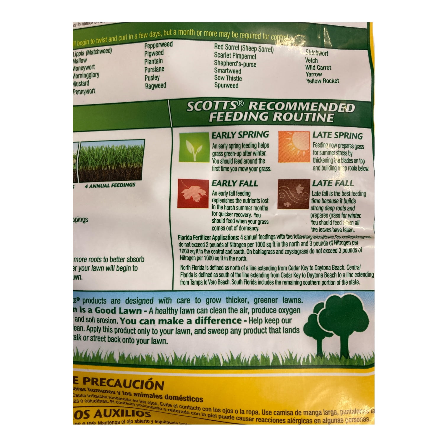 Scotts Turf Builder Weed & Feed, 40 lb with Weedgrip Technology