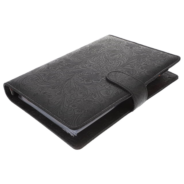 BRIGHTFUFU 1 Establecer presupuestar organizador de dinero de carpeta con sobres de efectivo A5 Money Saving Binder