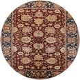 thumbnail image 1 of Ahgly Company Indoor Round Mid-Century Modern Brown Sand Brown Oriental Area Rugs, 8' Round, 1 of 6