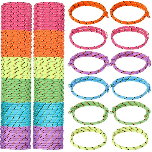 Pulseras Friendship Janinka 432 unidades de neón para niños y adultos