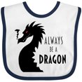 thumbnail image 3 of Inktastic Always Be a Dragon Boys or Girls Baby Bib, 3 of 4