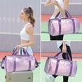 thumbnail image 2 of Bolsa deportiva LEDAOU, impermeable, para mujer, de gimnasio, color morado, 2 of 9
