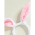 thumbnail image 6 of Baby Toddler Girls Easter Skirt Outfits 3 6 12 18 Months Short Sleeve Letter Bunny Print Romper Tulle Skirt Headband Clothing Set, 6 of 9