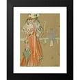 thumbnail image 2 of Ramón Casas 14x18 Black Modern Framed Museum Art Print Titled - Female Figure in Red (circa 1900), 2 of 5