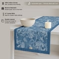 thumbnail image 4 of Vargottam Decorative Table Runner - Double-Layered Cotton - 14 x 90 Inch with Elegant Border - Durable, Eco-Friendly - For Rustic, Boho & Modern Dcor - Floral, 4 of 6