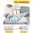 thumbnail image 5 of Red Teal Starfish Coastal Couch Cushion Covers Stretch, Washable Sofa Seat Covers Individual Seat Cushion Sofa Slipcovers Summer Beach Nautical Coral Sea Couch Cover Furniture Protector S-3PCS, 5 of 7