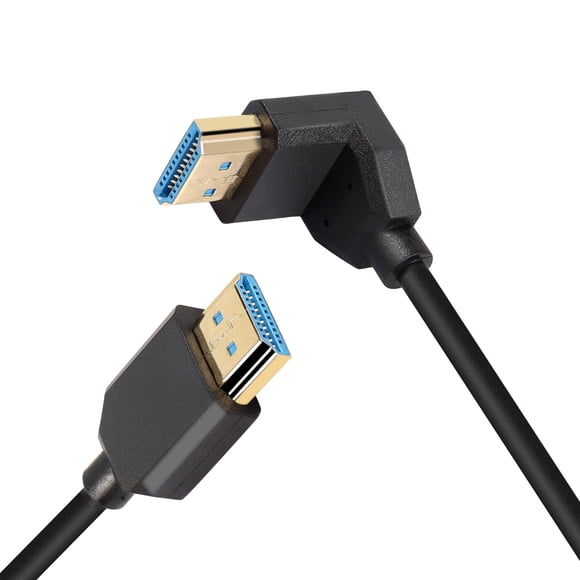 Cable HDMI PNGKNYOCN 8K 2.1 30 cm/0,3 m con ángulo descendente de 90°