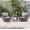Light Gray, variant on ACEGOSES 3-Piece Patio Sofa Set Rattan Swivel Rocking Chair Set Side Table Suiting Backyard, Poolside and Patio,Light Gray