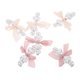 thumbnail image 5 of 6 pinzas para el pelo con lazo elegantes para mujer, pasadores de pico de pato con cuentas de corazón y lazo, accesorios para el pelo para bodas y fiestas., 5 of 5
