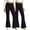 Black, variant on Leggings for Girls Big Kids Flared High Waist Shark Flared Base Layer Sports 2 Pack Trousers for 3-15 Years