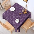 thumbnail image 2 of Purple Sun Moon Triangle Pattern Square Tablecloth,Waterproof Square Table Cover,Wipeable Spillproof Washable Table Cover for Home Kitchen Party Decor 42"X42"(107x107cm), 2 of 6