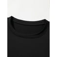 thumbnail image 3 of [Plus Size Graphic Tees] Soft Plus Size Alphabetic Graphic Print Tees - Comfort Fit, Slight Stretch Knitted Fabric, Casual Summer T-Shirts for Adults, 3 of 6