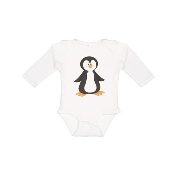 Inktastic Cute Baby Penguin Boys or Girls Long Sleeve Baby Bodysuit