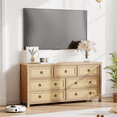 thumbnail image 3 of Rattan Dresser for Bedroom, Modern Freestanding Wood Chest of Drawers for Hallway Living Room, 3 of 6