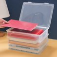 thumbnail image 5 of SUTENGDA Dyegold A4 Paper Organizer Clearance Plastic Storage Box with Latching Lids Multi-Purpose Clear A4 Paper Storage Classroom Organization  Storage Containers for Board Game  Craft, 5 of 5