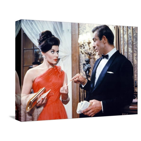 Art.com Dr. No, Eunice Gayson, Sean Connery, 1962 Stretched Canvas Print Wall Art, 16" x 12"