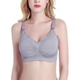 thumbnail image 3 of Women Mommy Cotton Nursing Bra Pregnant Maternity Breastfeeding Bras Underwear Cup BCD, 3 of 3