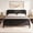Queen + Black, variant on Queen Bed Frame with Headboard, Wood Platform Bed with Sturdy Wooden Slats Support, Noise-Free Design No Box Spring Needed for Bedroom, Natural Oak