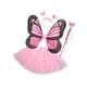 thumbnail image 4 of Conjunto de disfraz de hada para niñas, decoración de ropa, alas de mariposa para Halloween y carnaval. Falda Lisa, 4 of 9
