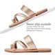 thumbnail image 4 of Sandalias planas Luoika para mujer, ancho ancho, color dorado 9XW, 4 of 9