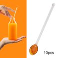 thumbnail image 4 of 10x Cucharillas De Vidrio Apto Para Lavavajillas Cuchara Agitadora Para Remover La Barra De Café Marrón Sunnimix cucharas de cafe, 4 of 7