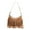 Khaki, variant on Fashion Hippie Western Cowgirl Purses Purses Fringe Hobos Bags for Women Faux Suedes Crossbody Bag tassels Shoulder Bag