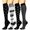 4-Black White, variant on 6 Pairs Copper Compression Socks for Women & Men Circulation 15-29 mmhg - Better Blood Flow, Swelling, Best Support for Medical, Running, Nursing