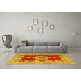 thumbnail image 3 of Ahgly Company Machine Washable Indoor Rectangle Persian Yellow Traditional Area Rugs, 7' x 10', 3 of 4