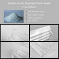 thumbnail image 3 of CUITING 2PCS Acrylic Business Card Holder for Desk   8 Pocket Multiple Business Card Holders  Business Card Stand Business Card Display Holder  Clear Plastic Business Card Holder Display, 3 of 6