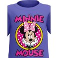 thumbnail image 2 of Disney Minnie Mouse Purple Toddler Tee Shirt, 2T-4T (Girl's), 2 of 4