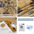 thumbnail image 4 of Construction Truck Blackout Curtains for Bedroom/Living Room, Thermal Insulated Kitchen Curtains, Cartoon Grips and Bulldozers Turmeric Grommet Darkening Window Treatment Drapes 27.5"x39"x2, 4 of 8