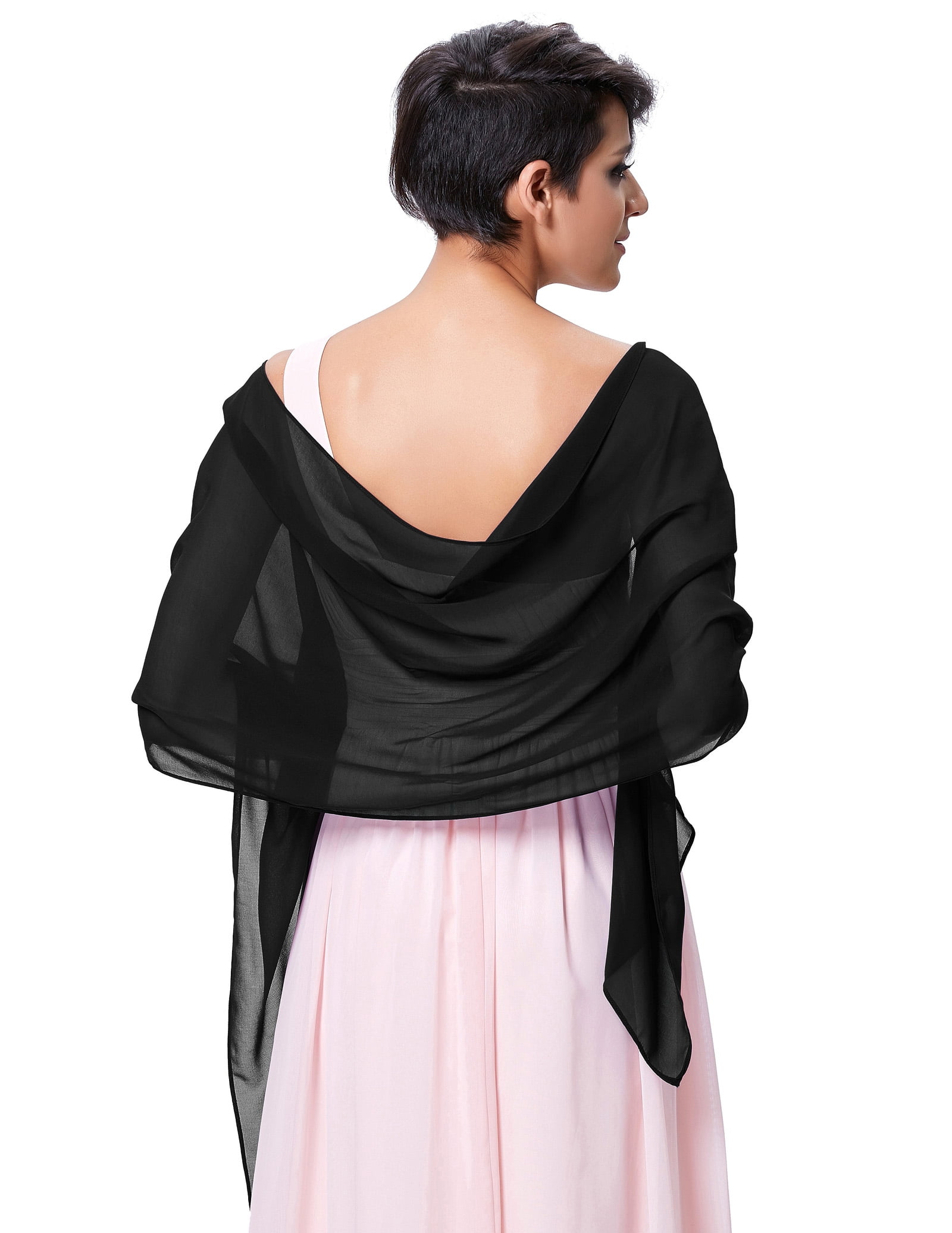 black evening wraps and shawls