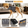 thumbnail image 3 of Dog Anxiety Vest – Calming Jacket for Thunder, Fireworks & Vet Visits,  Adjustable Fit for Small to Large Dogs (Gray,XXXL), 3 of 7
