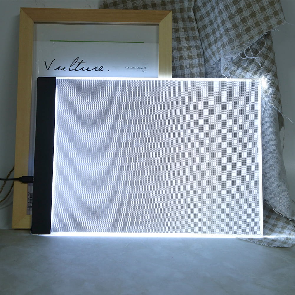Ergonomically Designed Stand For Optimal Viewing, Ultra-Thin Design Rechargeable A4 Led Light Pad, Lightweight Acrylic Surface With Adjustable Brightness For Fabric Design And