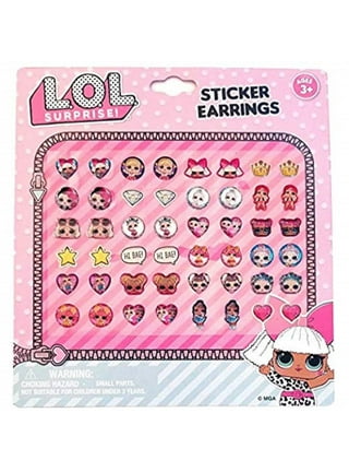 4Sets Earring Stickers Ear Stud Sticker Kids Stick On Earrings