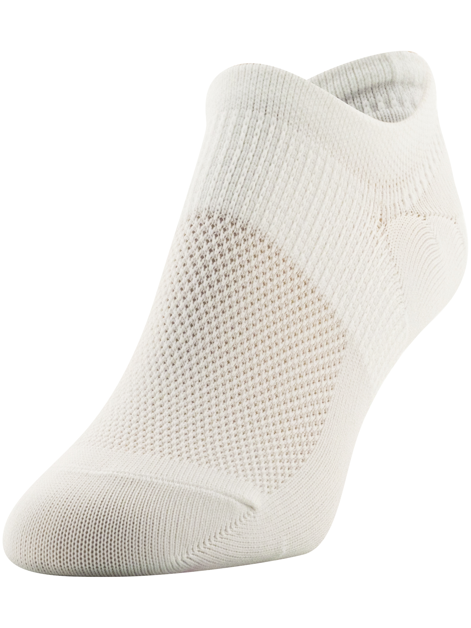 PEDS Women's All Day Active Nylon Invisible Socks Assorted, 6 Pairs, Sizes 5-10