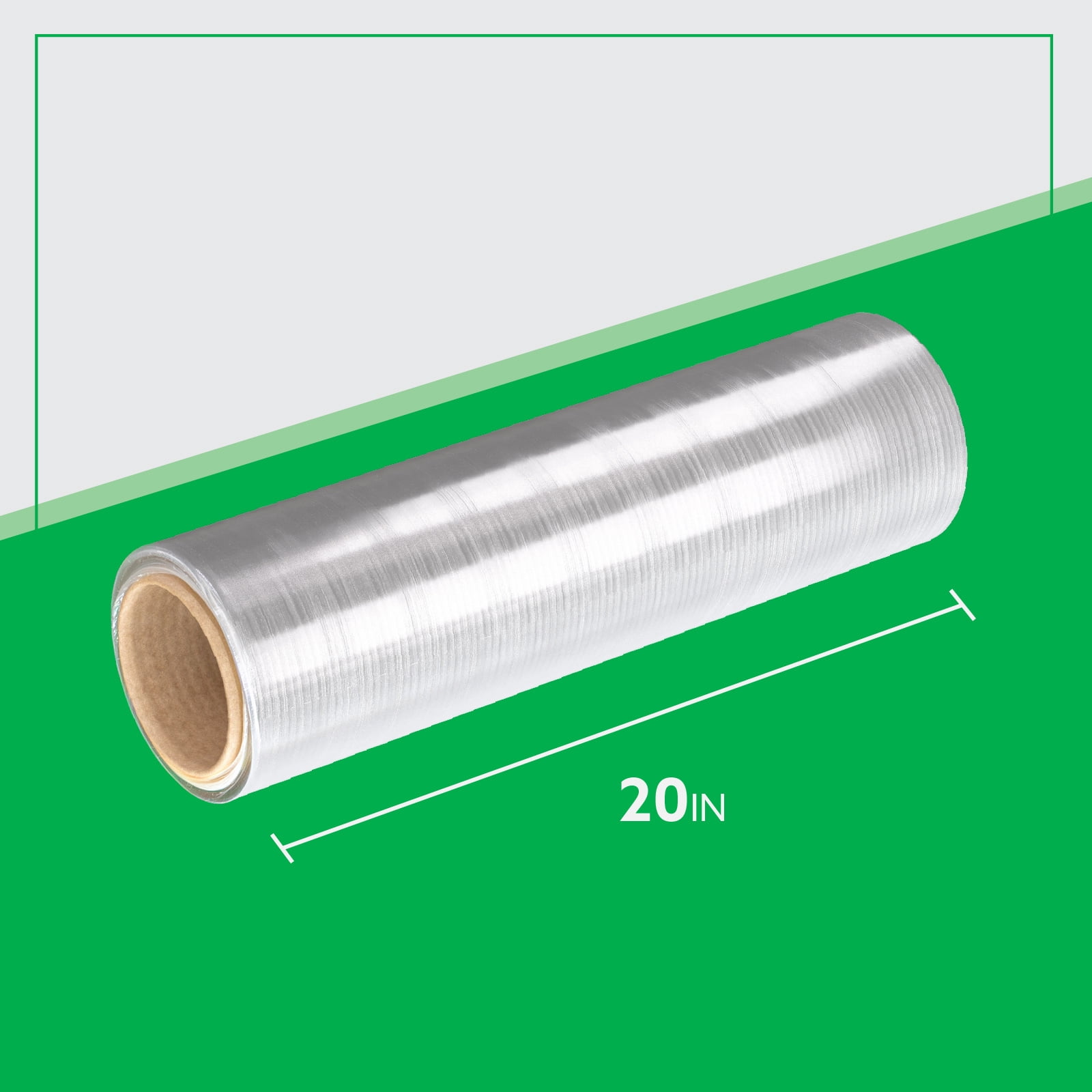 Stretch Film, 20" x 1500', 80 Gauge Hand Film, Pallet Wrap, No Handle, 4-CT Case