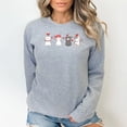 thumbnail image 3 of Cute Cat Lover Valentine Sweatshirt, 3 of 11
