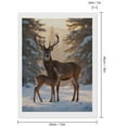 thumbnail image 2 of Diamond Art Kits for Adults, Winter Deer Family Snow Scene 5D Diamond Painting Kits for Adults Beginners, DIY Full Drill Diamond Painting, Gem Art and Crafts 12x16, 2 of 7