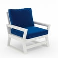 thumbnail image 3 of LuXeo Malibu HDPE Deep Seating Chair- White, 3 of 5