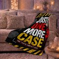 thumbnail image 6 of True Crime Mystery Just One More Case Grunge, Festive Holiday Scene, Warm Flannel Blanket for Living Room and Reading Nook, Art Lovers Housewarming Gift, Festive Home Decor, 6 of 9