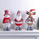 thumbnail image 4 of Muñeco de nieve telescópico de Navidad para decoración de mesa, muñeco de peluche, reno de Papá Noel, de pie, con patas largas, 4 of 5