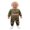Army Green, variant on Boys 2-piece Outfit, Long Sleeve Dogs Sweatshirt with Camouflage Sweatpants