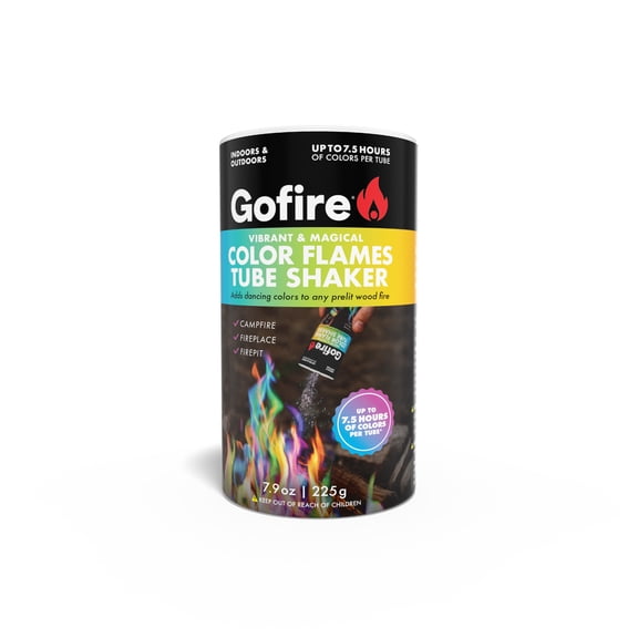 Gofire 225g Color Flame Powder Shaker for Fireplaces, Fire Pits, and Campfires