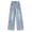 C363 Blue, variant on CONZONE Toddler Girls Baggy Jeans Wide Leg Printed Denim Pants for Girls Elastic Waist Trendy Fall Trousers with Pockets Size 4-5 Years