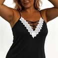 thumbnail image 6 of TGSLY Women's Plus Size Lace Trim Tank Tops Soft Crisscross V Neck Adjustable Spaghetti Strap Camisoles Loose Fit Dressy Casual Solid Color Tunic Sleeveless Shirts XL, 6 of 8