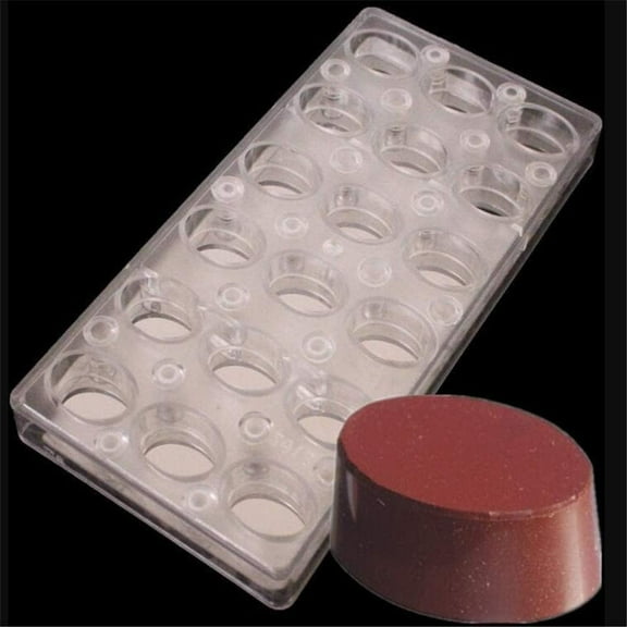 18 Cavities 3D Oval Shaped Magnetic Chocolate Transfer Mould,Polycarbonate Chocolate Molds,DIY Baking Tools Bakery Pastry Tray Maker,Magnet Transparent Chocolate Sheet Candy Mould Bakeware Mould