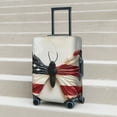 thumbnail image 4 of Cauagu American Flag Butterfly Wall Print Travel Luggage Cover,Travel Dust-proof Suitcase Cover Softside Suitcase Protector for 18-32inch,Not Included Suitcase, 4 of 8