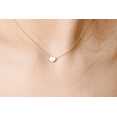 thumbnail image 2 of Collier Initial Coeur Acier Inoxydable Mini Coeur Lettre Collier 14K Plaqué Or Acier Titane ----- Or I, 2 of 5